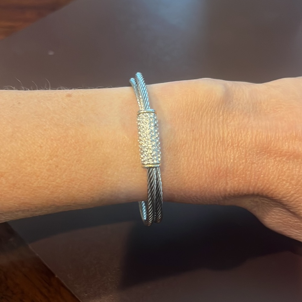 3mm cable cuff, David Yurman inspired